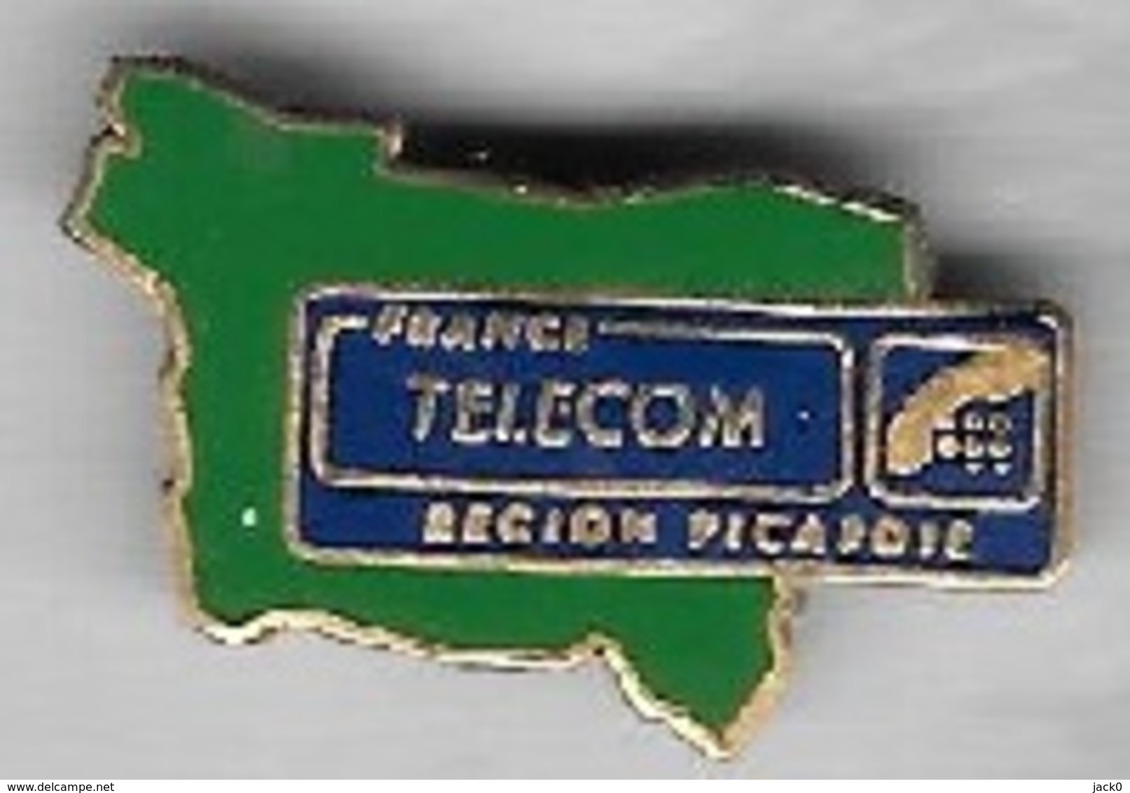 Pin's  Ville, Région  FRANCE  TELECOM  Région  PICARDIE - France Telecom