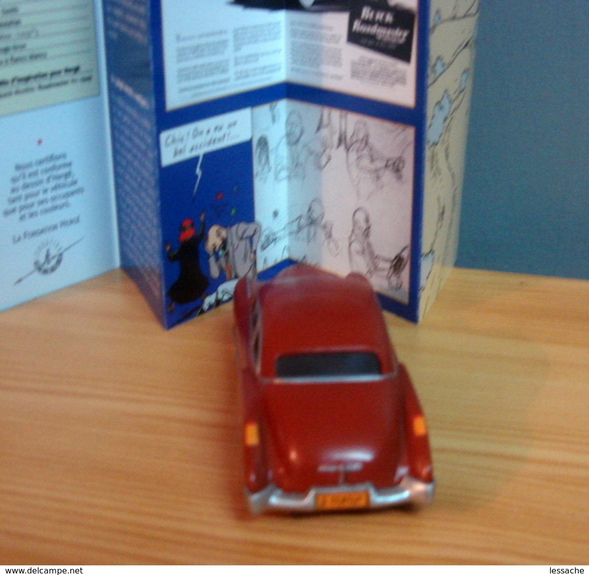 VOITURE L'AMERICAINE ROUGE BUICK ROADMASTER DE 1949, 1/43, Tintin Au Pays De L' Or Noir - Tintin