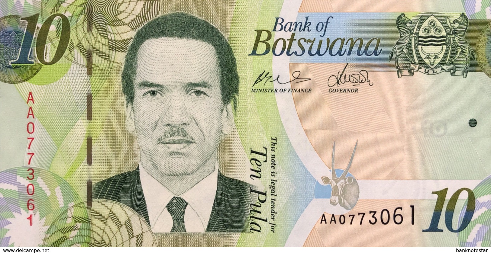 Botswana 10 Pula, P-30a (2009) - UNC - Botswana