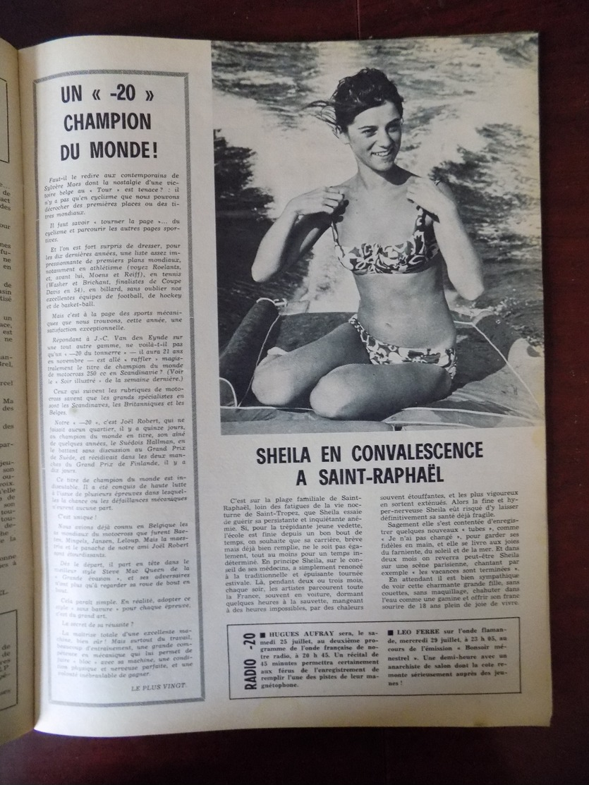 Le Soir Illustré n° 1674  j'ai fait 14-18 - Gigliola Cinquetti - Claudia Cardinale - Sheila - Françoise Laroche...