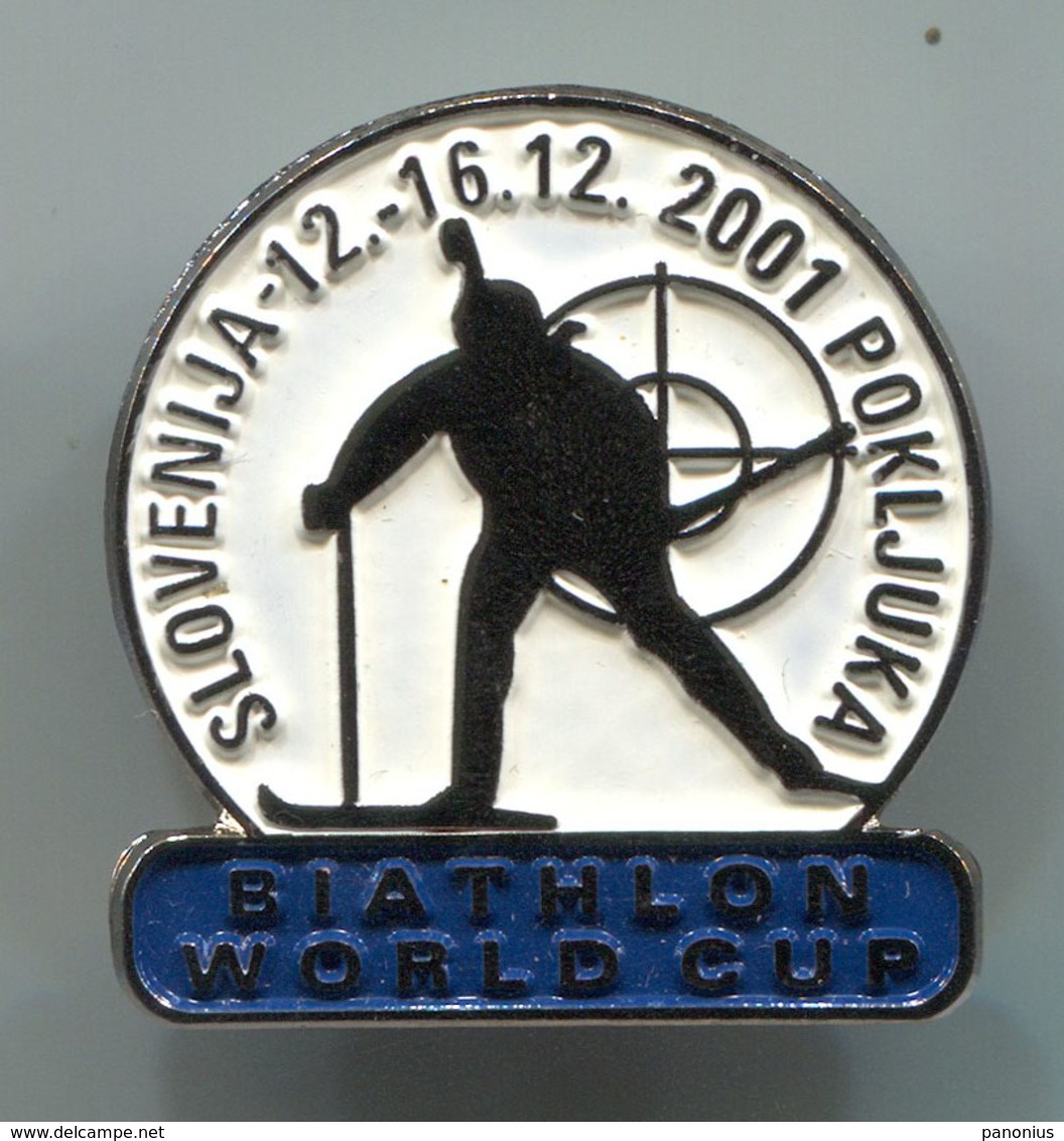 Ski Skiing Jumping - BIATHLON World Cup, Pokljuka Slovenia, Pin, Badge, Abzeichen - Biathlon