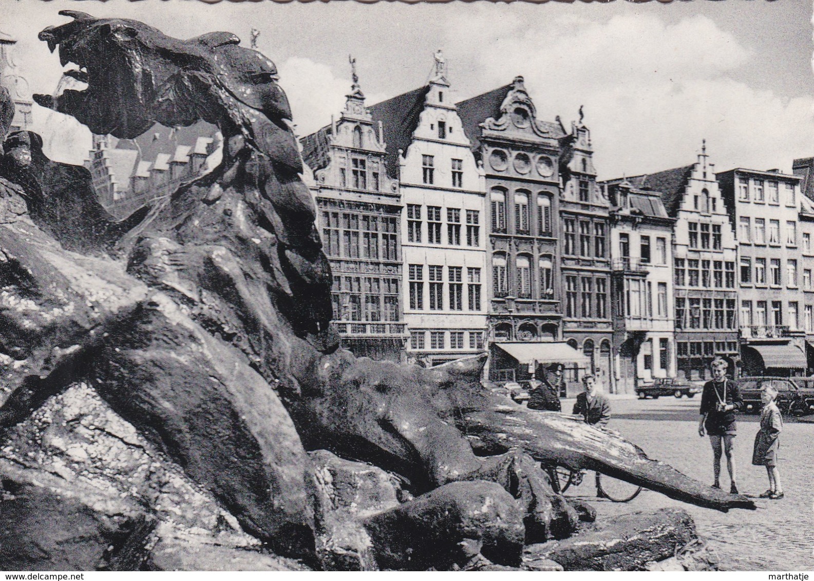 37-Antwerpen - Grote Markt En Brabo - Anvers - Grand'Place Et Brabo - Antwerpen