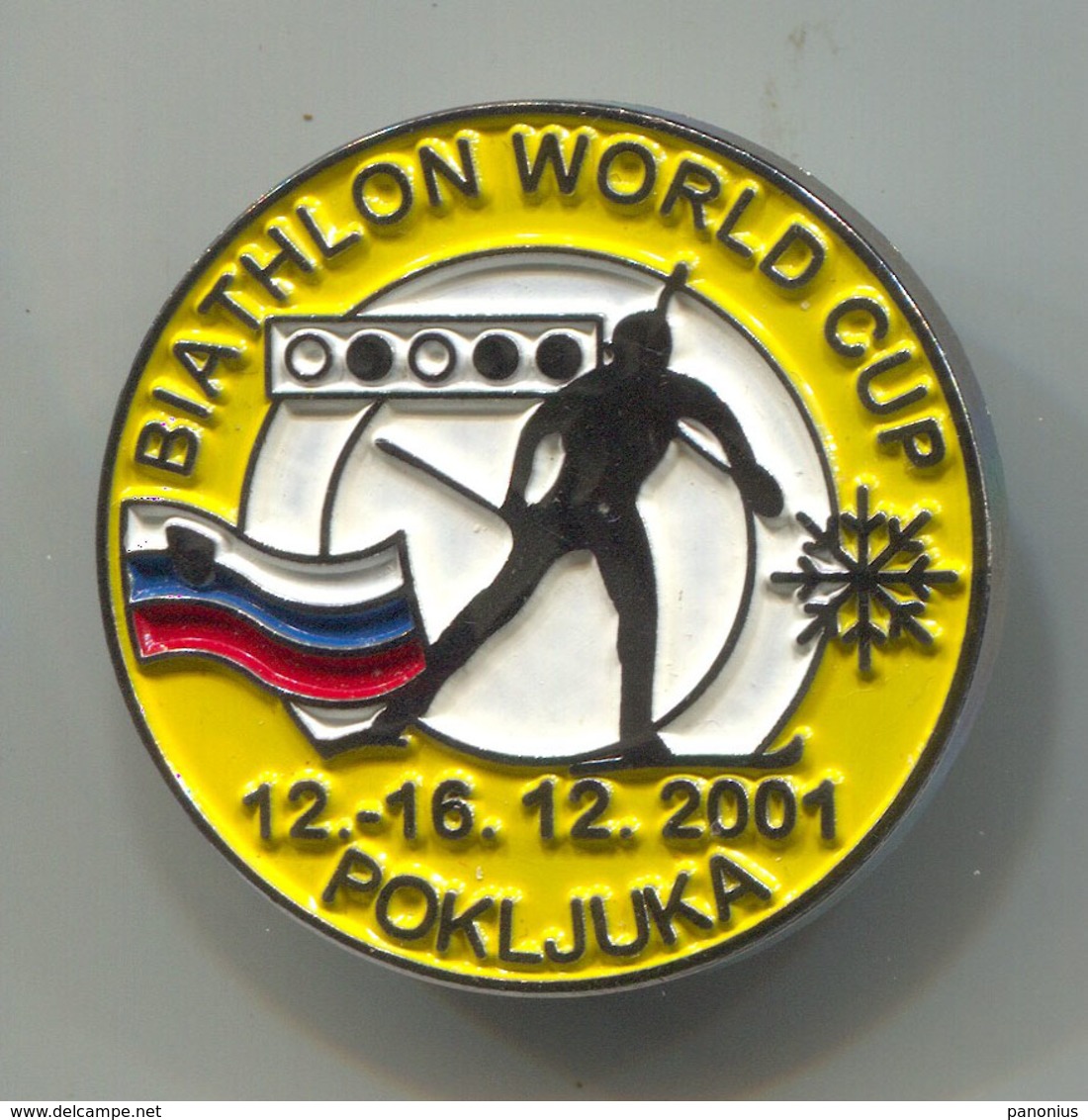 Ski Skiing Jumping - BIATHLON World Cup, Pokljuka Slovenia, Pin, Badge, Abzeichen - Biathlon