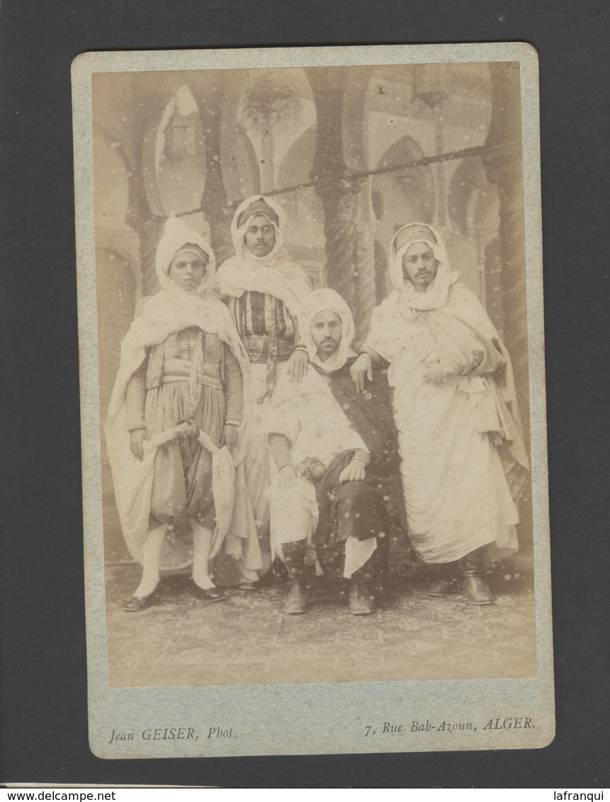 Ref A284-photo 16,5cms X 11cms - Algerie - Photo Jean Geiser - Alger - Photo Bon Etat - - Anciennes (Av. 1900)