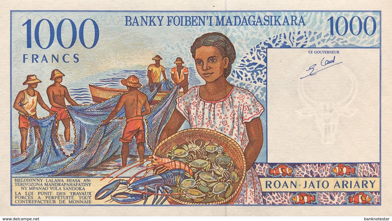 Madagascar 1.000 Francs, P-76b (1994) - UNC - Madagaskar