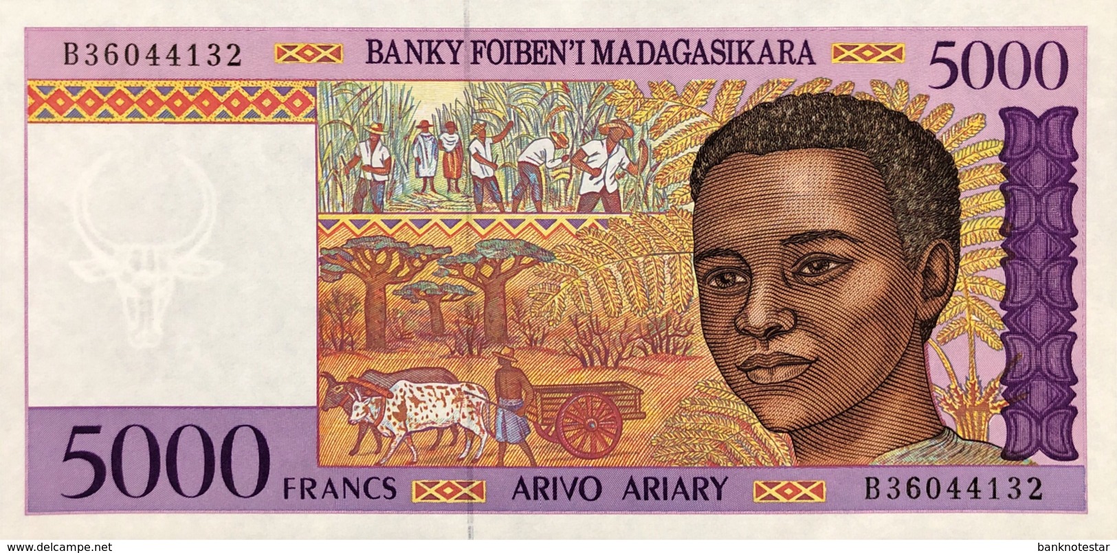 Madagascar 5.000 Francs, P-78b (1995) - UNC - Madagaskar