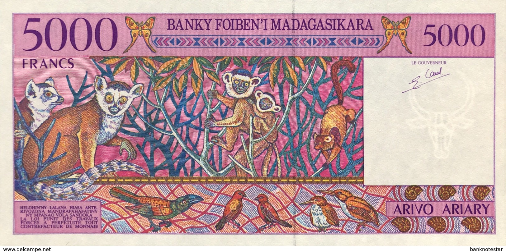 Madagascar 5.000 Francs, P-78b (1995) - UNC - Madagaskar