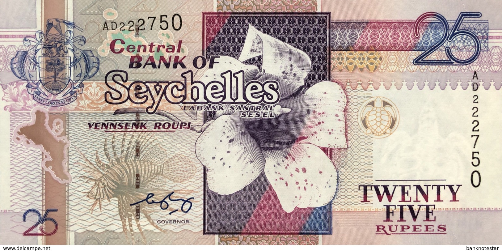 Seychelles 25 Rupees, P-39A (2005) - UNC - Seychellen