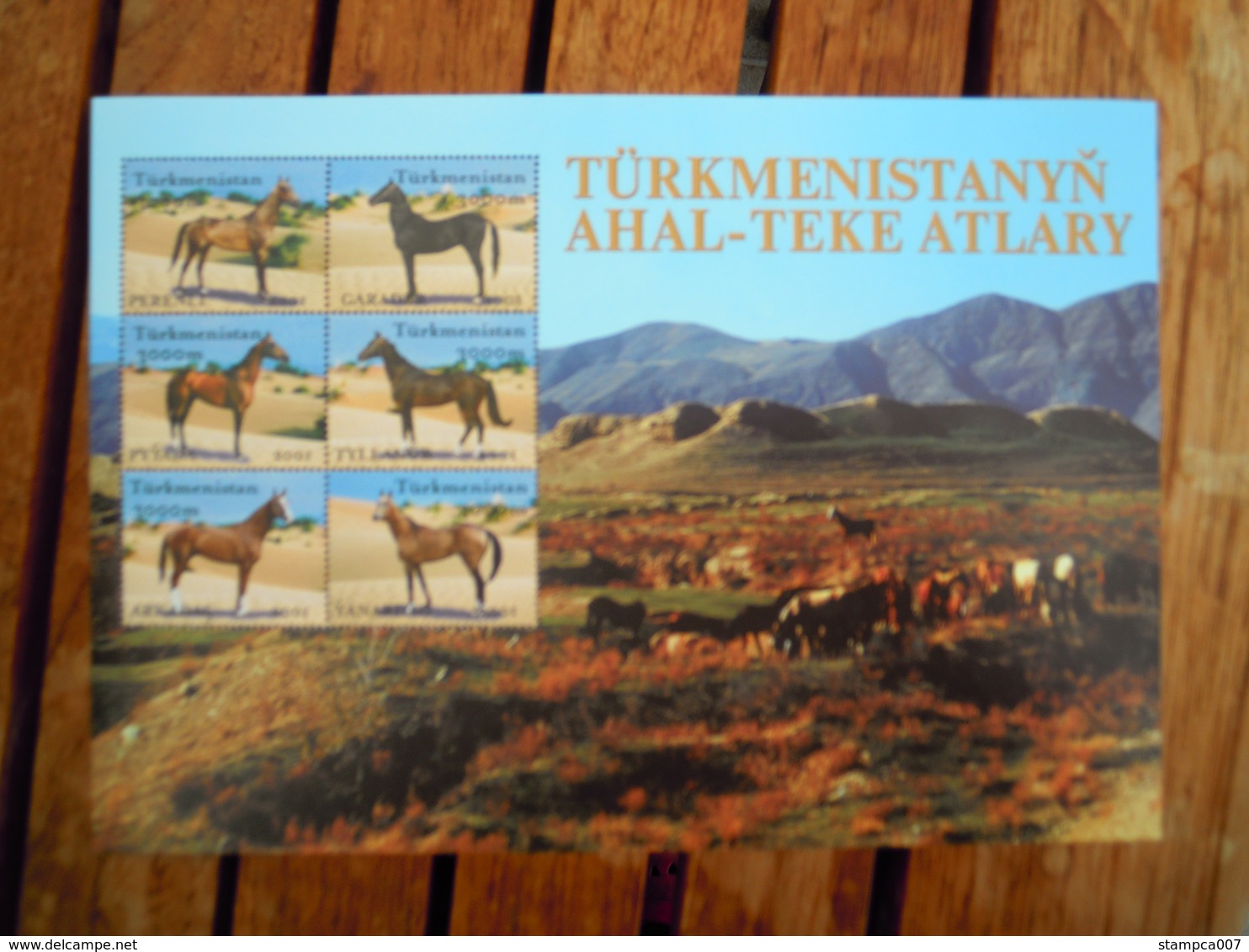 Set Fauna Turkmenistan Horse Cheval Pferde (Pers Class Mich24 ) - Turkménistan