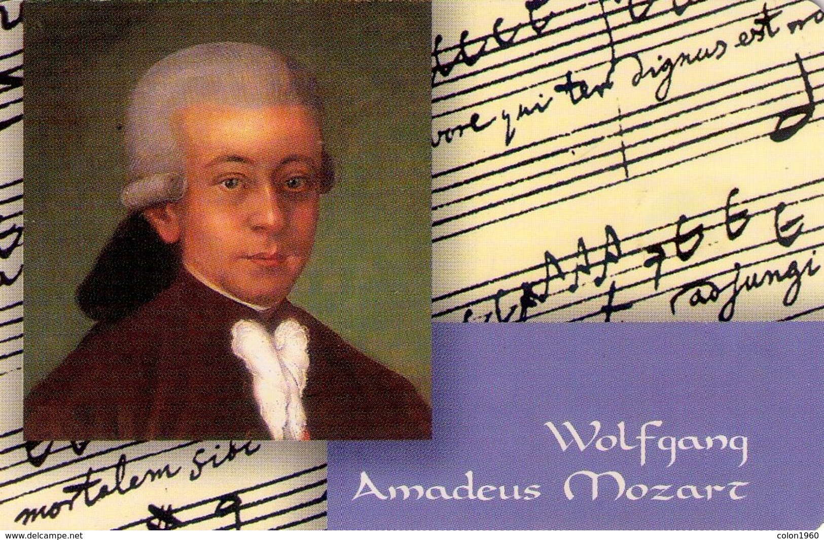 TARJETA TELEFONICA DE ALEMANIA. Wolfgang Amadeus Mozart. PD 10/99-1 (184) - Musik