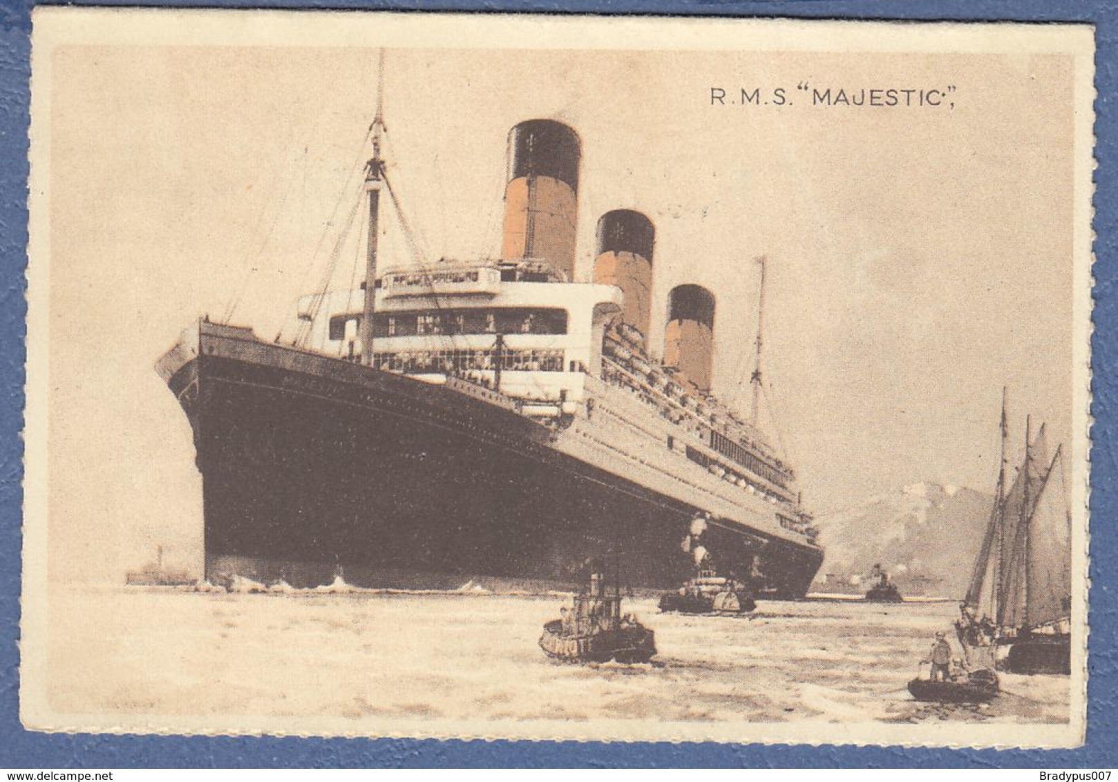 1934.R.M.S. MAJESTIC-WHITE STAR LINE-LETTER CARD-From New York United States To Belgrade Yugoslavia - Autres & Non Classés