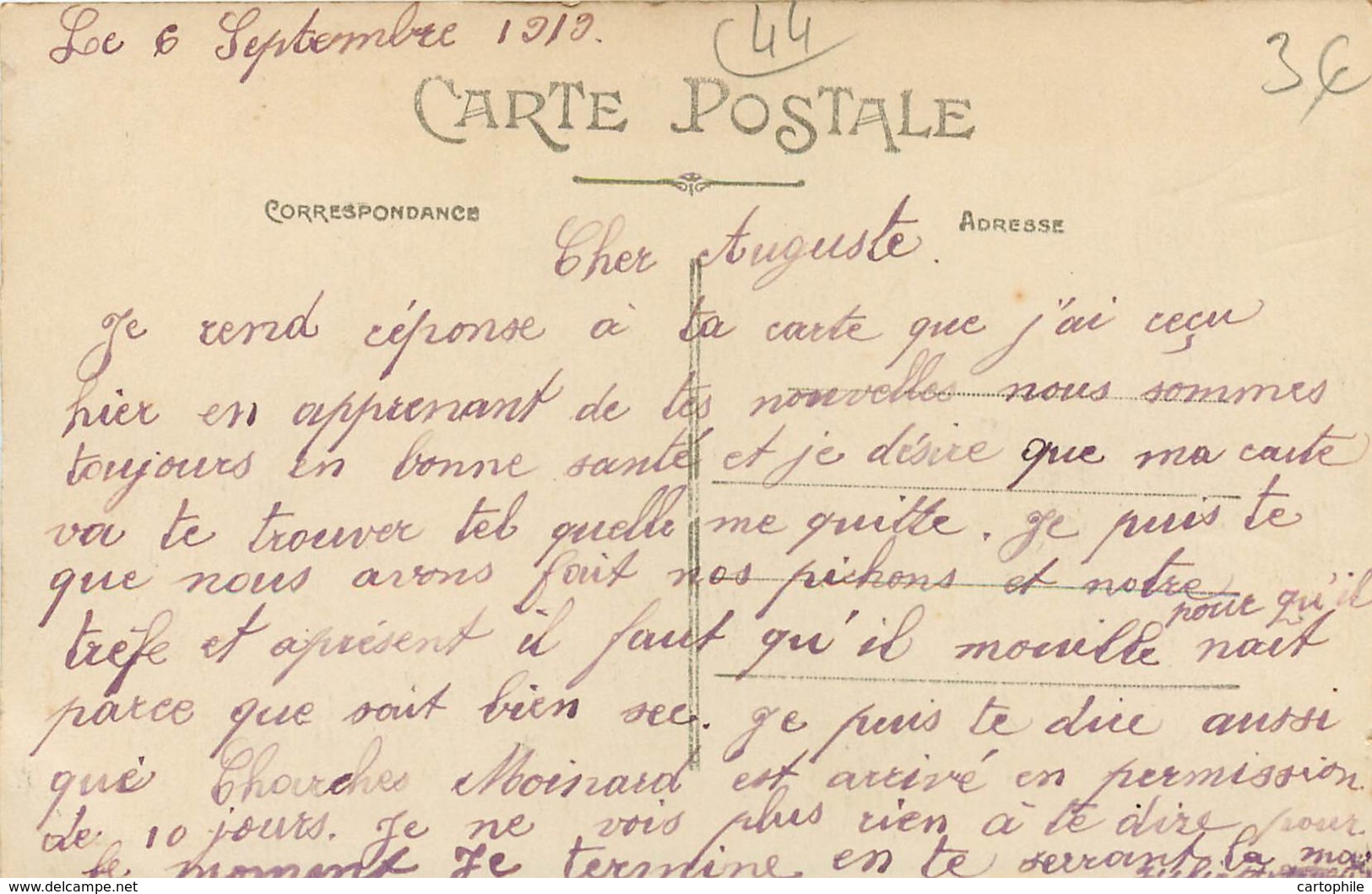 44 - LEGE - Chapelle De Charette Et Route De Nantes 1919 - Legé