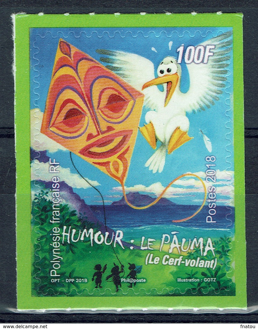 French Polynesia, Kite, "Pauma", 2018, MNH VF - Unused Stamps