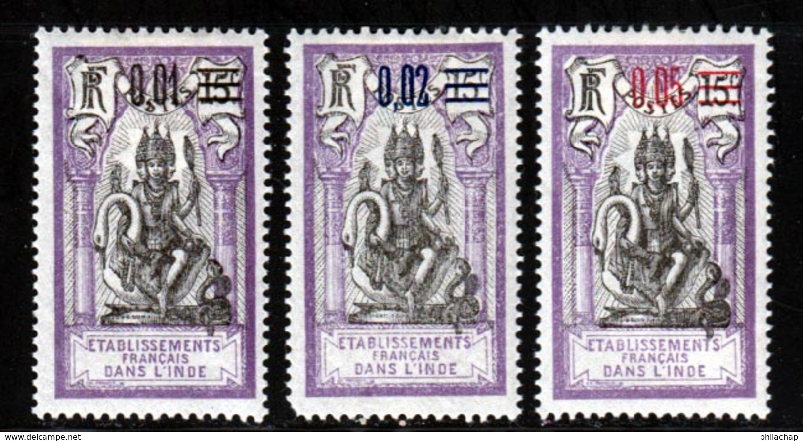 Inde 1922 Yvert 56 / 58 * TB Charniere(s) - Unused Stamps