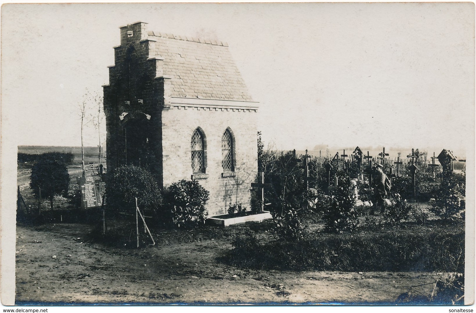 Beselare / Molenhoek / Friedhof / 1914-18 / Fotokaart - Zonnebeke