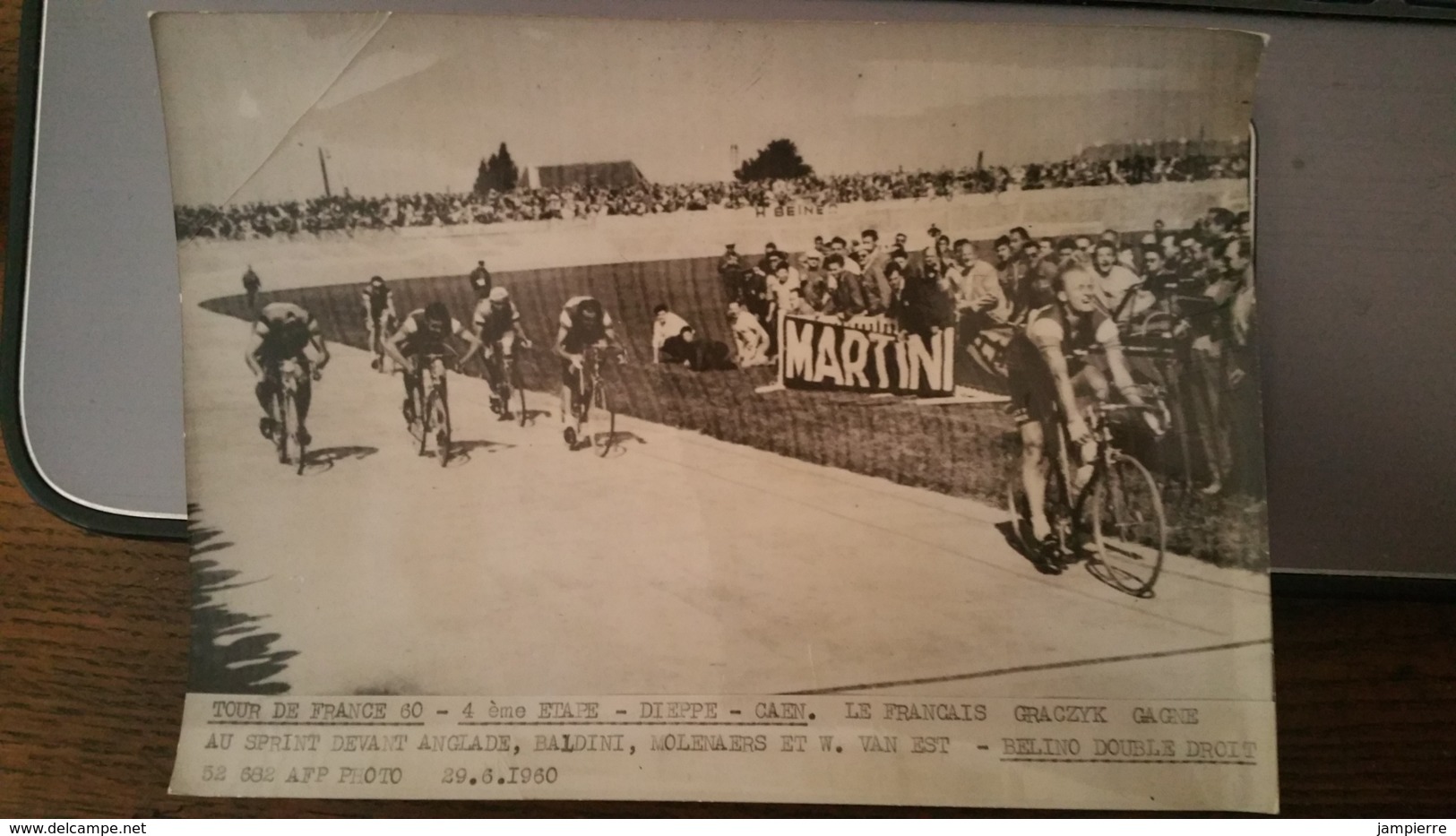 Tour De France 1960 - 4e étape (Dieppe-Caen) - Graczyk, Anglade, Baldini, Molenaers, Van Est - AFP Photo - Sporten