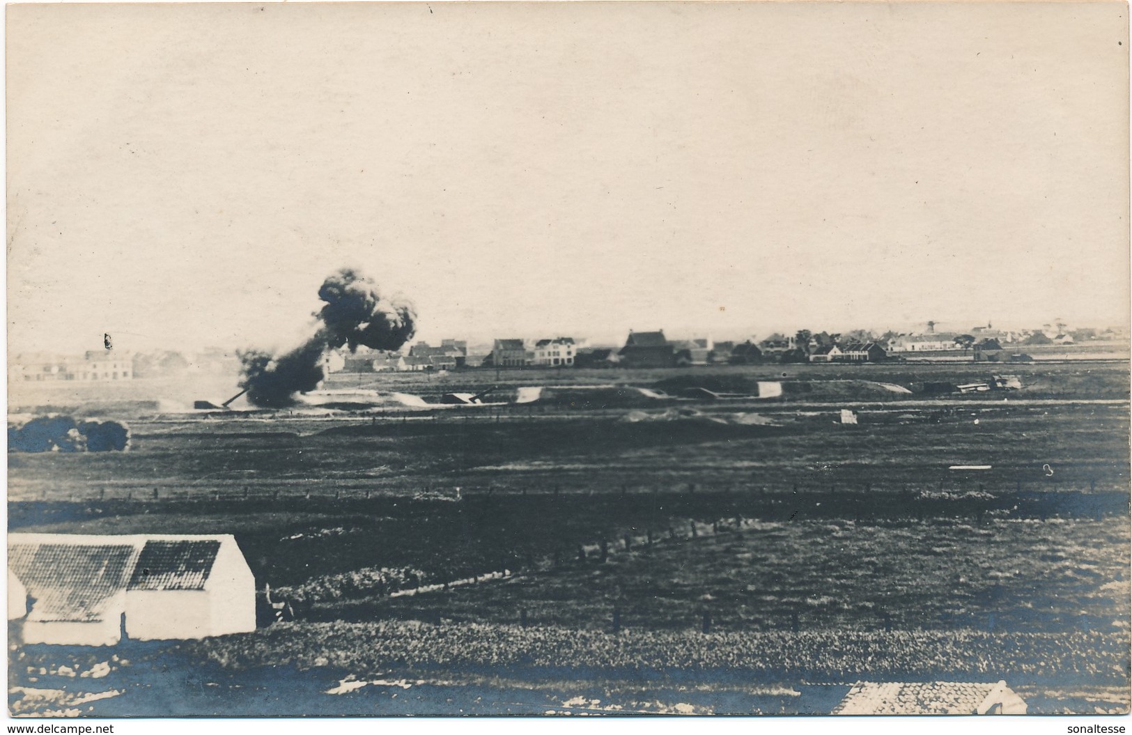 Oostende / Stene / Duitse Batterij Tirpitz / 1914-18 / Fotokaart - Oostende