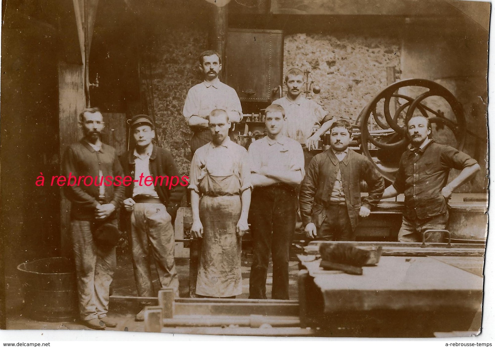 Photo Ancienne-ouvriers-métier à Déterminer Format 16,5 X 11,6cm Papier Fin - Métiers