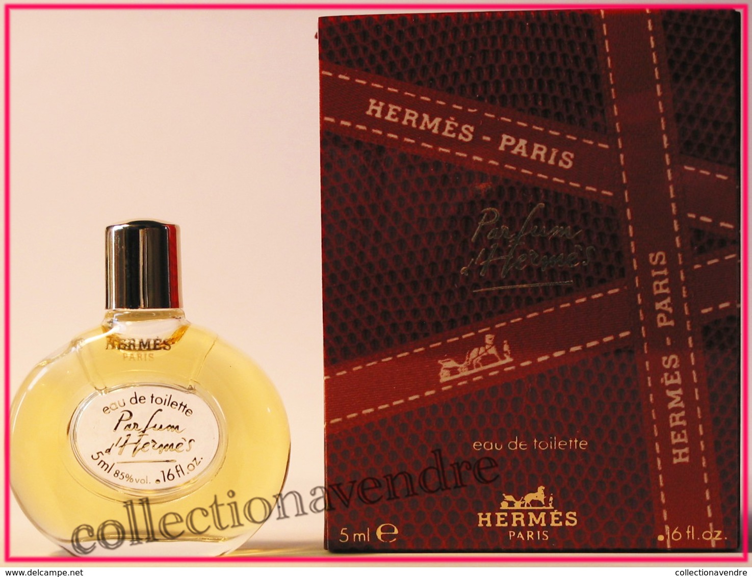 HERMES : PARFUM D'HERMES : Miniature De Collection : Eau De Toilette 5 Ml. Version 1984 Parfait état - Miniatures Femmes (avec Boite)