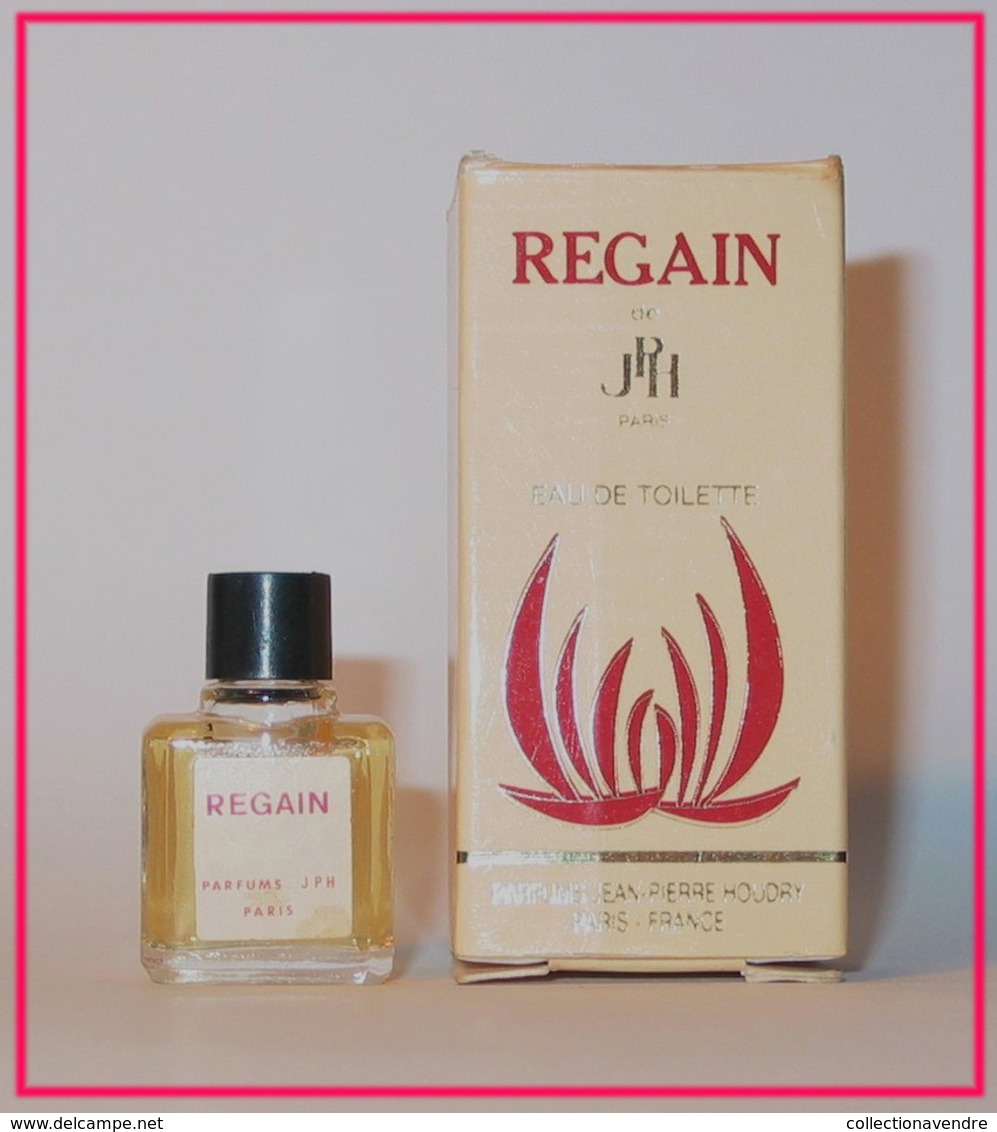 Jean Pierre  HOUDRY: Regain : Miniature De Collection : Eau De Toilette 3 Ml. - Miniatures Femmes (avec Boite)