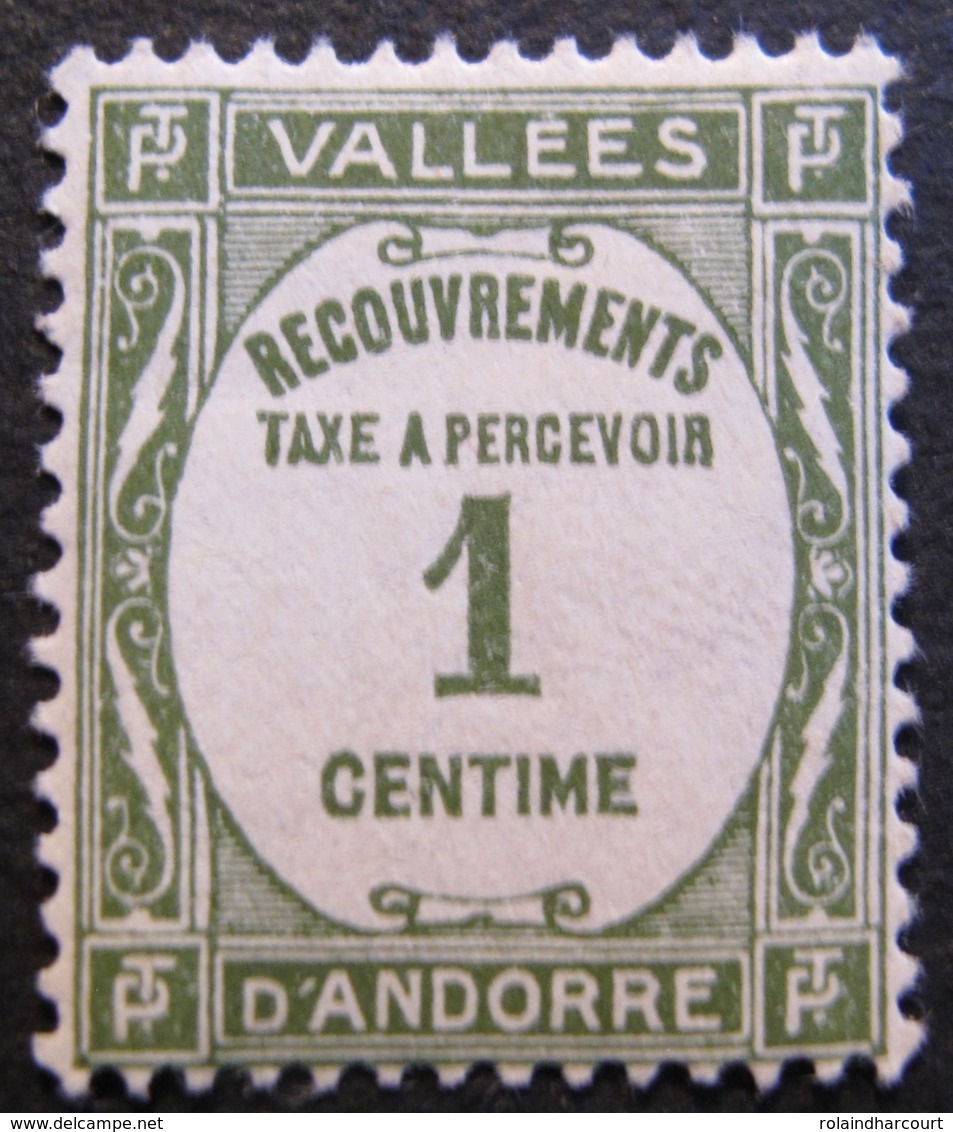 R1606/32 - 1935 - ANDORRE FR. - TIMBRE TAXE N°16 NEUF* - Nuovi