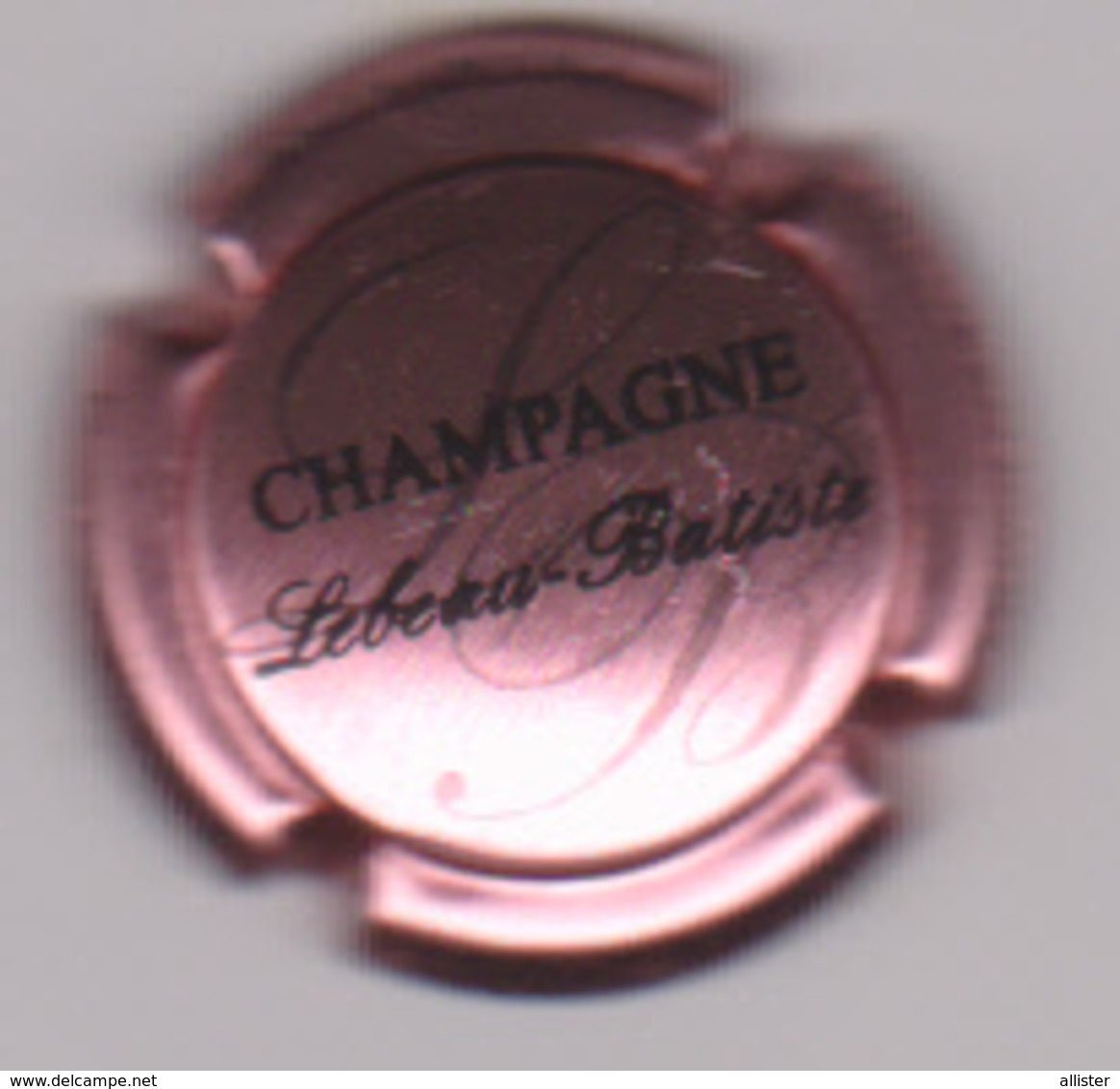 Capsule Champagne LEBEAU_BATISTE ( 1c ; Rosé Et Noir ) {S52-18} - Autres & Non Classés