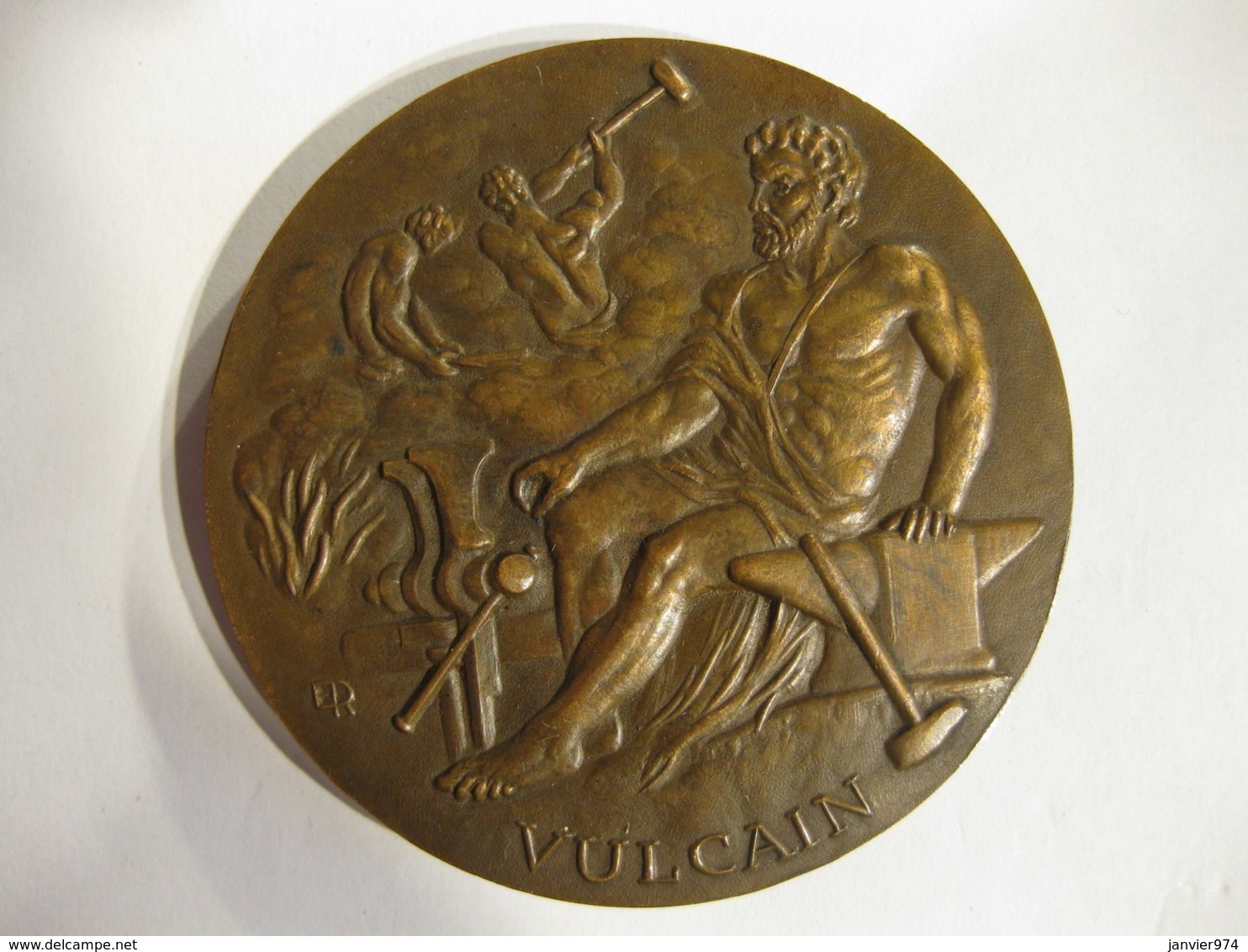 Medaille VULCAIN  Société SECCACIER Chaudières En Acier 20 Ans 1946-1966 - Autres & Non Classés