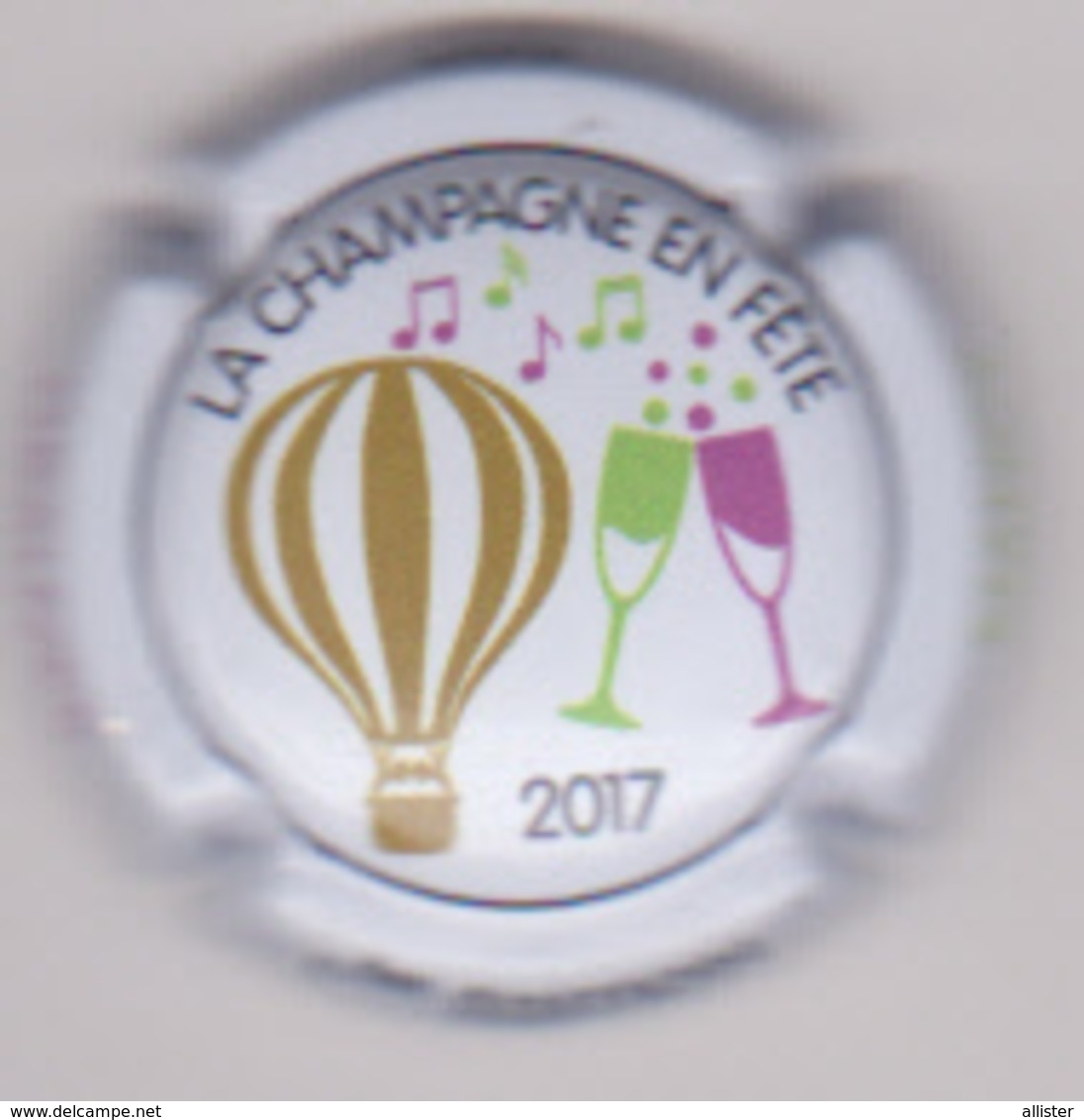 Capsule Champagne CHAMPAGNE EN FETE ( 1 , GRAUVES Et MANCY , 1ère édition 2017 ) {S51-18} - Autres & Non Classés