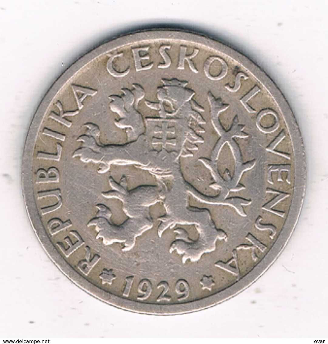 1 KORUN 1929 TSJECHOSLOWAKIJE /8788// - Tchécoslovaquie