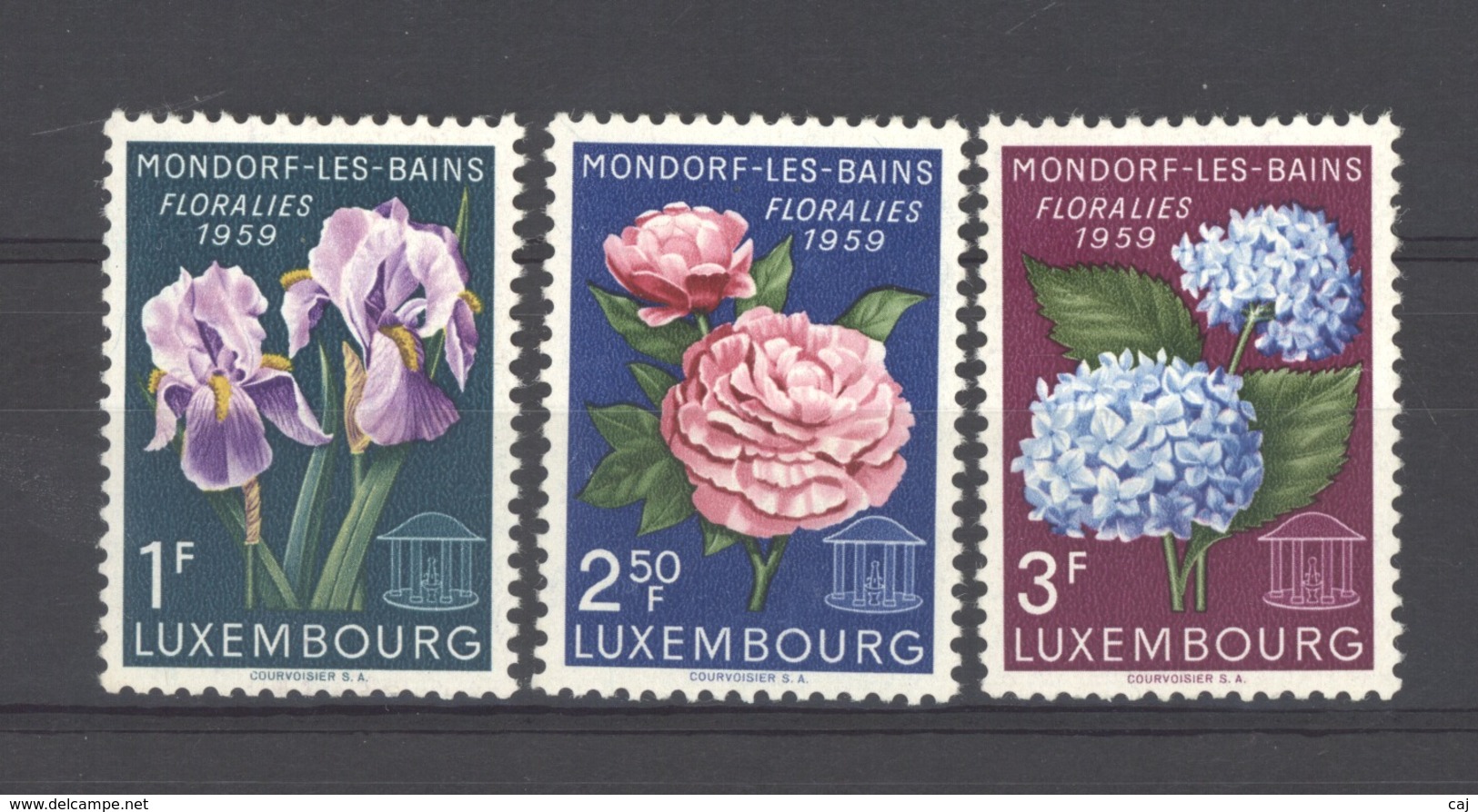 06978  - Luxembourg  :  Yv  564-66  **      Fleur - Flower - Neufs