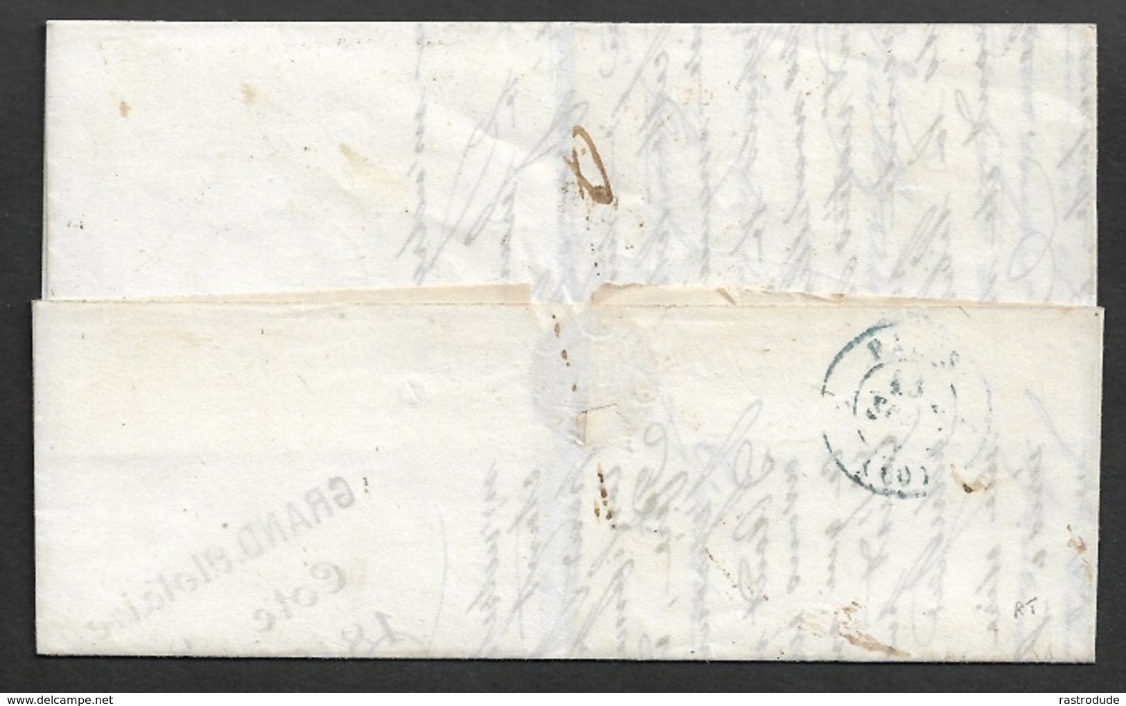 1840 - LAC - YVERDON A PARIS - CACHET FRONTIÈRE - ...-1845 Prephilately