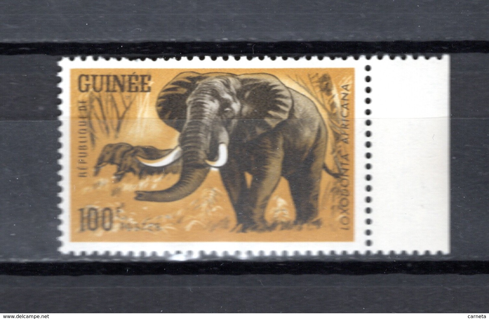 GUINEE N° 206  NEUF SANS CHARNIERE COTE 3.00€  ANIMAUX ELEPHANT - Guinee (1958-...)
