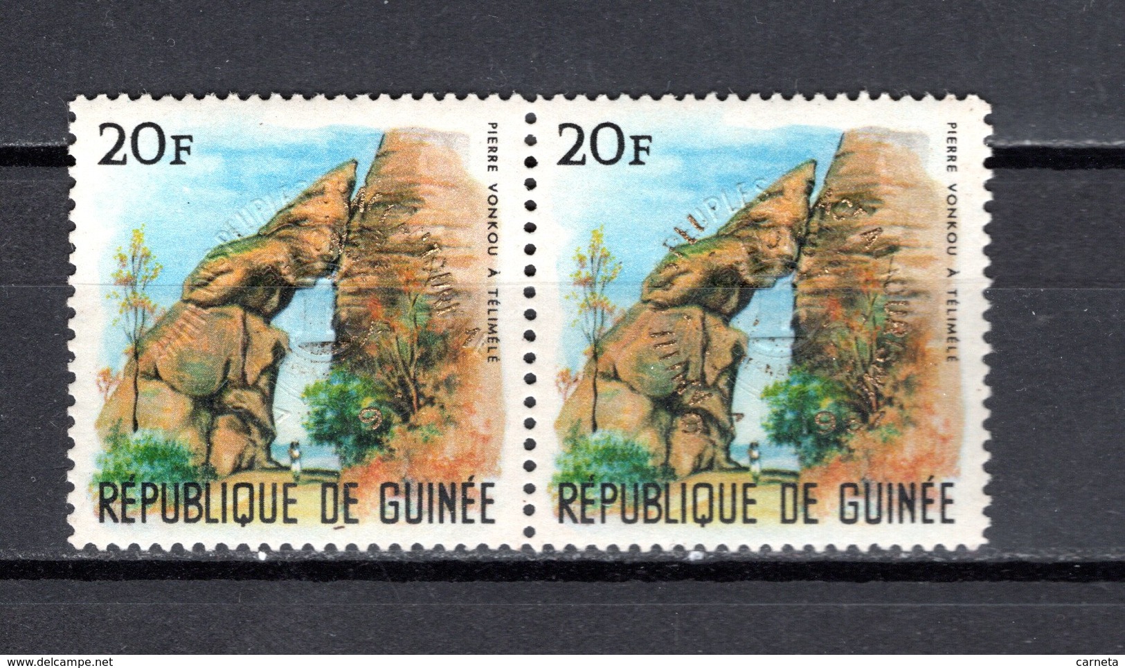 GUINEE N° 260 NON EMIS NEUF SANS CHARNIERE AVEC SURCHARGE DU CINQUANTENAIRE DU LIONS INTERNATIONNAL  COTE ? € - Guinée (1958-...)