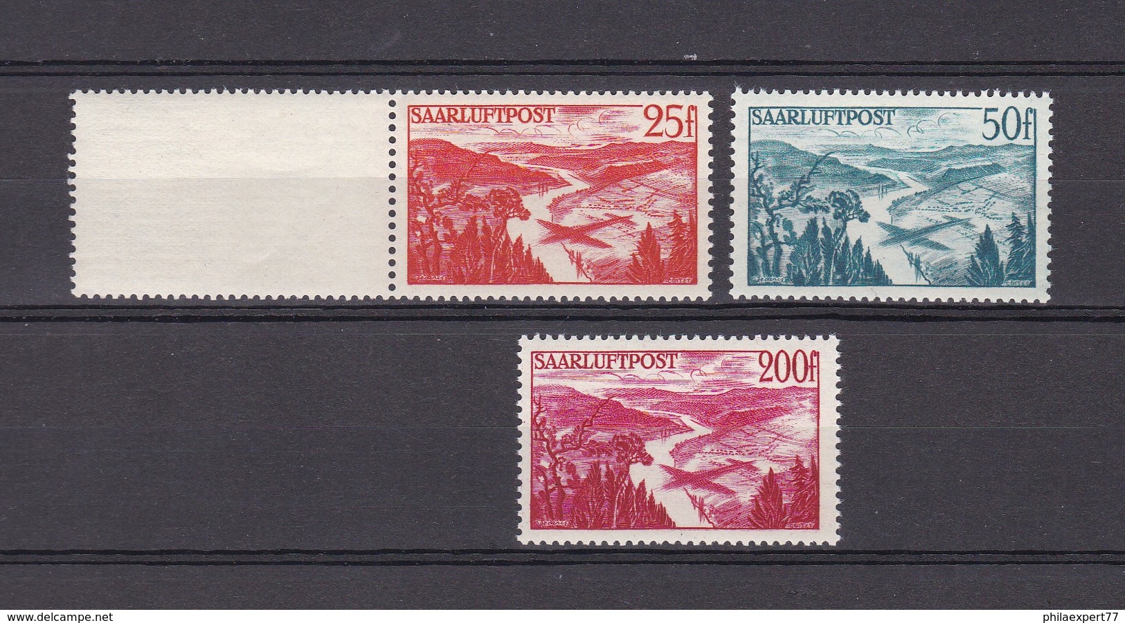 Saarland -  1948 - Michel  252/254 - Postfrisch - 44 Euro - Sonstige & Ohne Zuordnung