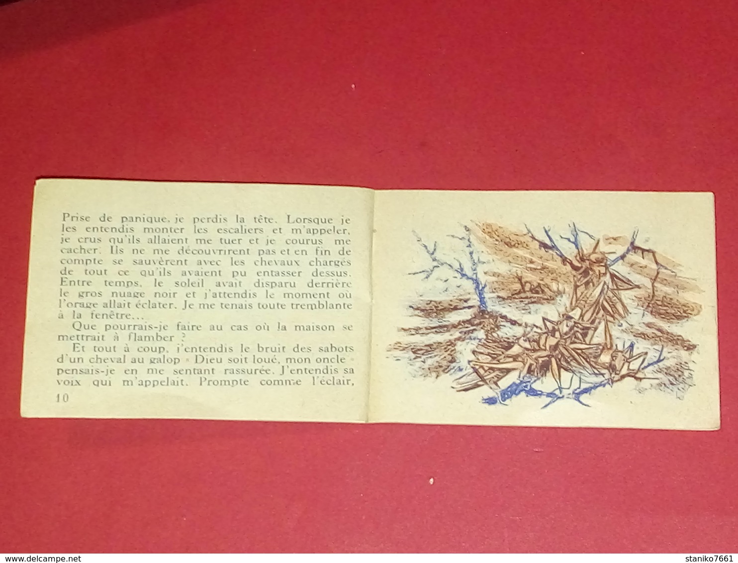 PUBLICITÉ Des BISCUITS BROSSARD 1955 Compte à Lire ! Invasion De Sauterelles Aux Texas Séries B N°5 VOIR PHOTOS - Reclame