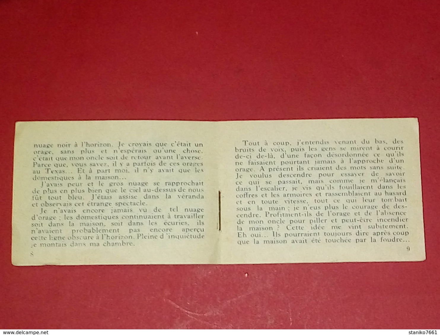 PUBLICITÉ des BISCUITS BROSSARD 1955 Compte à lire ! invasion de sauterelles aux Texas Séries B n°5 VOIR PHOTOS