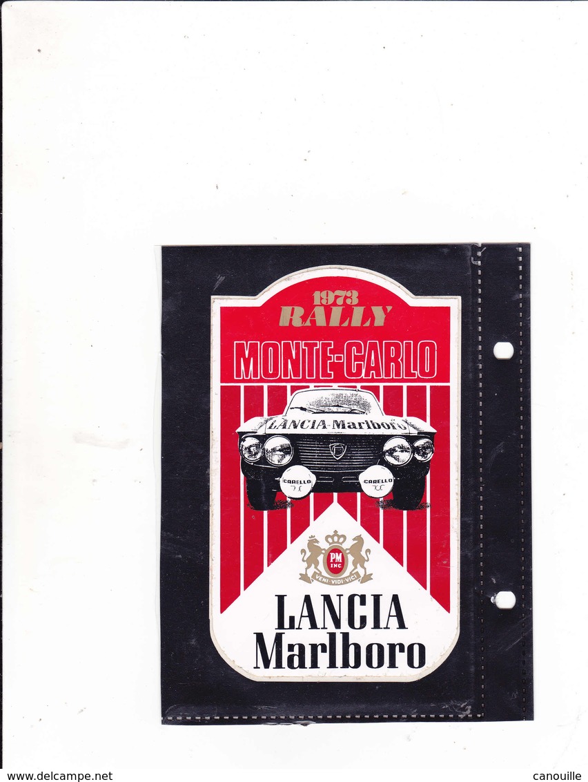 Sticker Marlboro -  Lancia Monte Carlo 1973 Rally - Automovilismo - F1