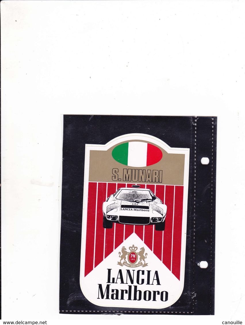 Sticker Marlboro -  Lancia  S Munari - Car Racing - F1