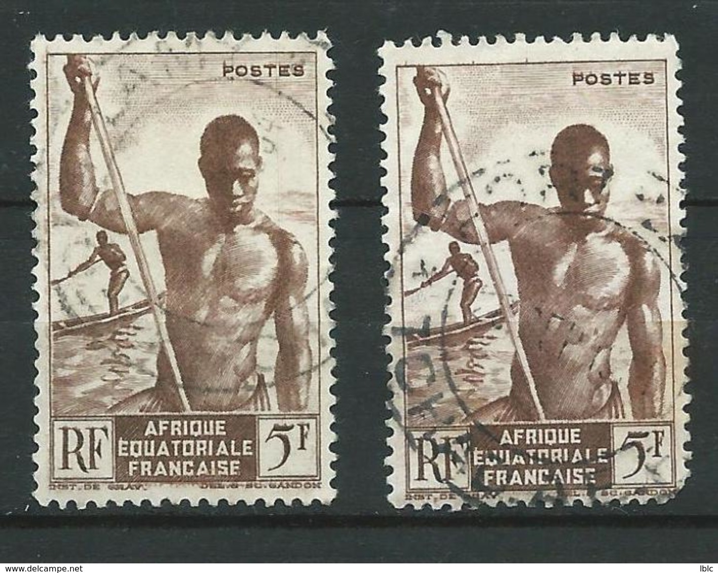 Afrique Equatoriale Française - Lot 27 timbres dont 2 semblables