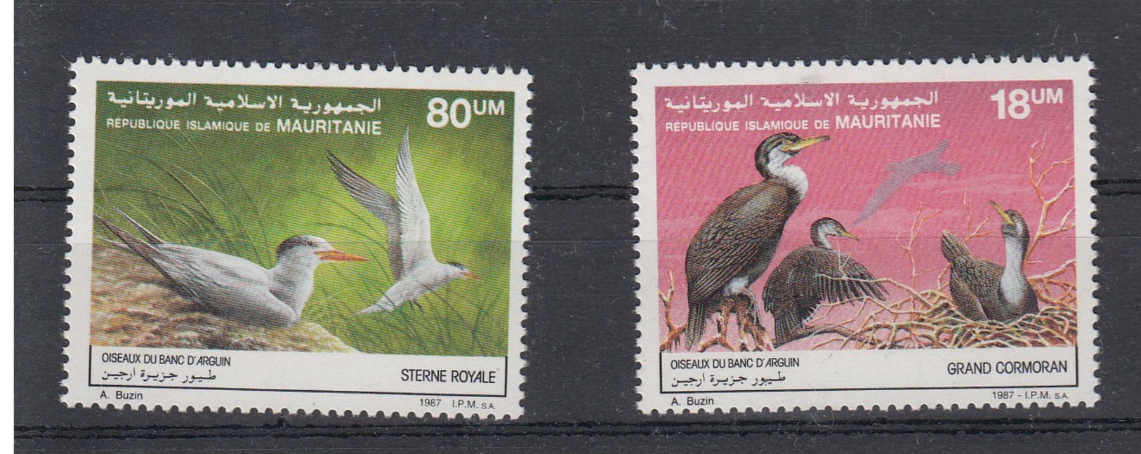 Mauretanien (BBK) Michel Cat.No. Mnh/** 923/924 Birds - Mauritania (1960-...)