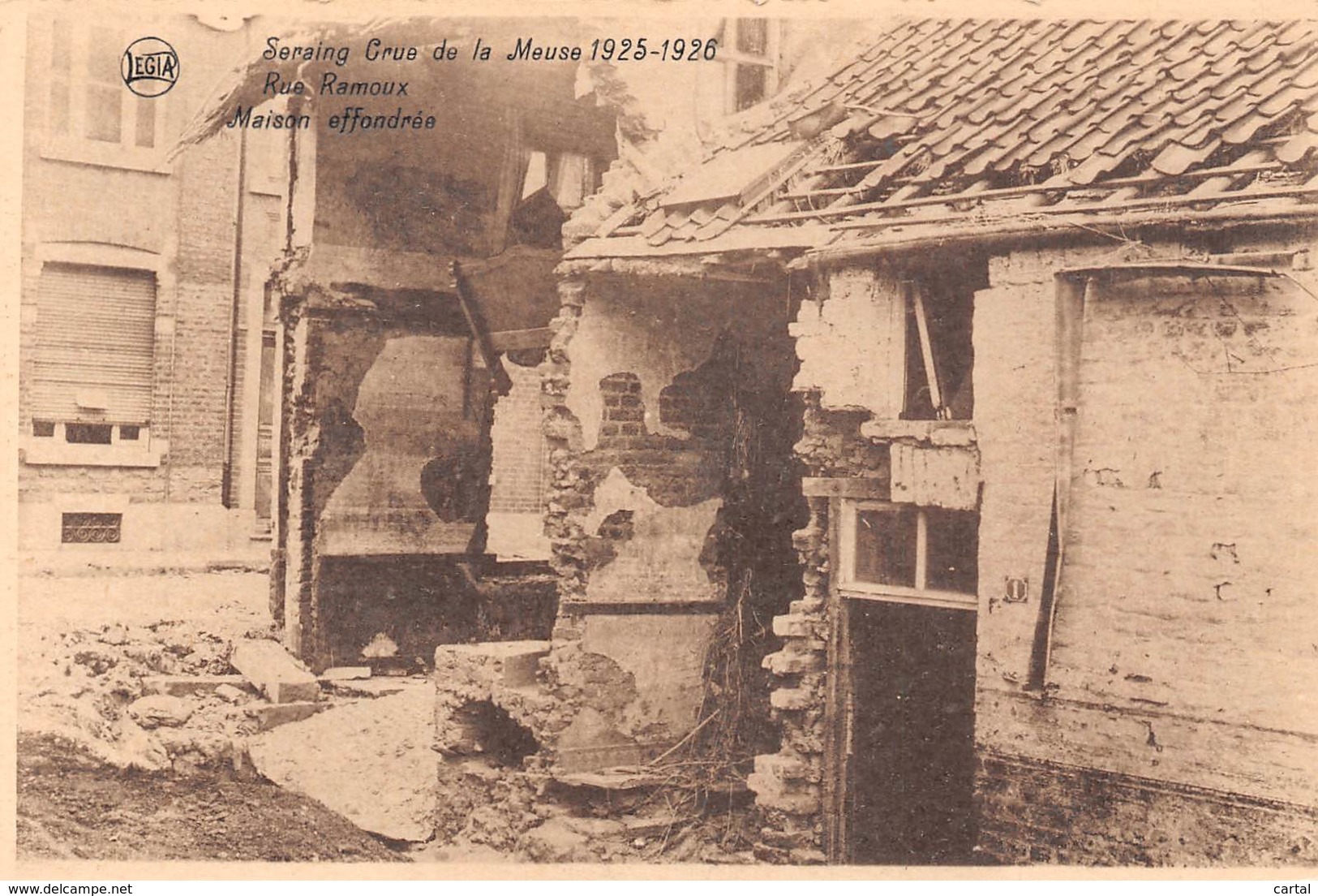 SERAING - Crue De La Meuse 1925-1926 - Rue Ramoux - Maison Effondrée - Seraing