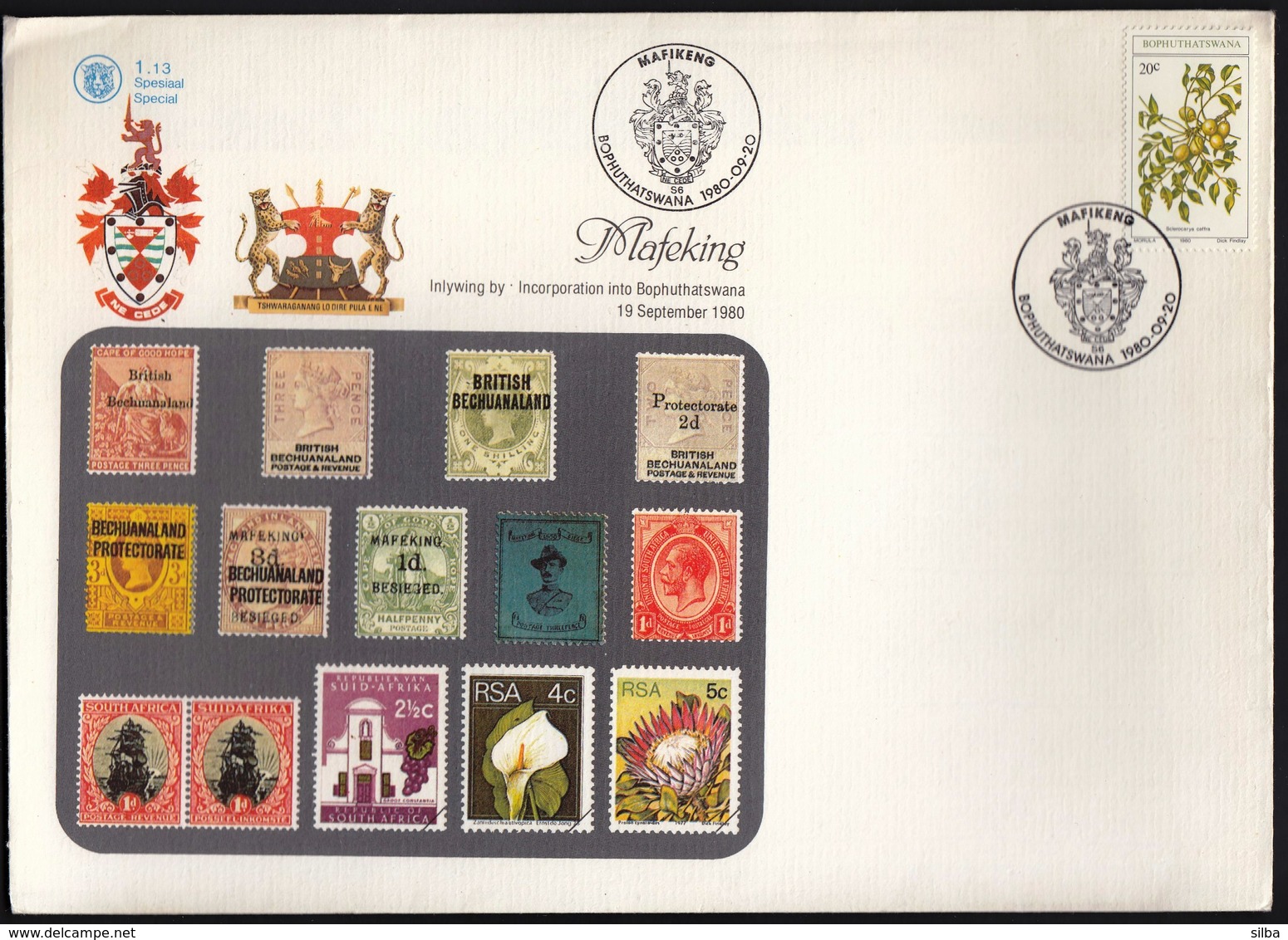 Bophuthatswana Mafikeng 1980 / Short History / FDC - Bophuthatswana