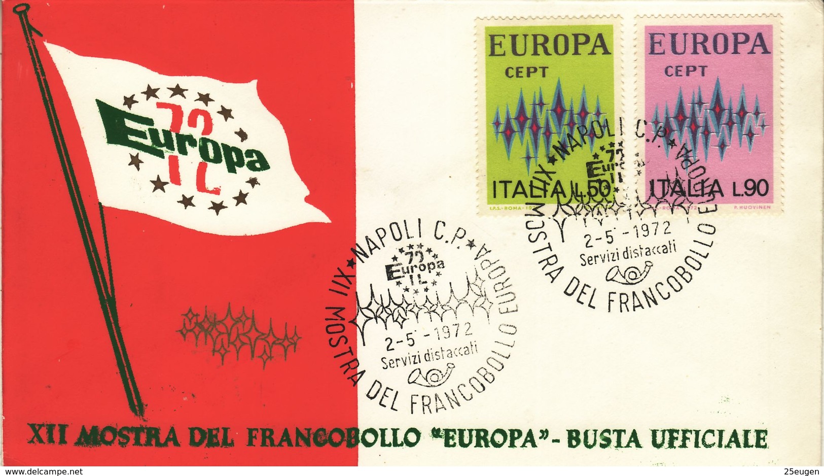 ITALY  1972  EUROPA CEPT FDC - 1972