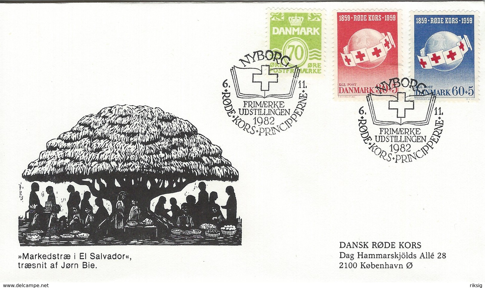 Red Cross  Denmark - Special Cover.  H-1437 - Red Cross