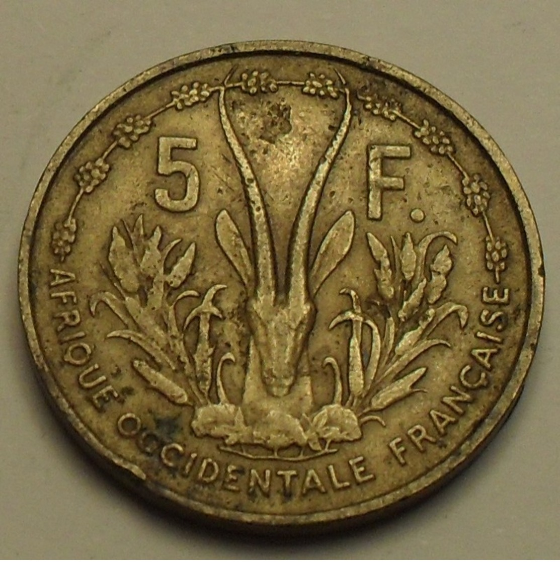 1956 - Afrique Occidentale Française - French West Africa - 5 FRANCS - KM 5 - Autres – Afrique