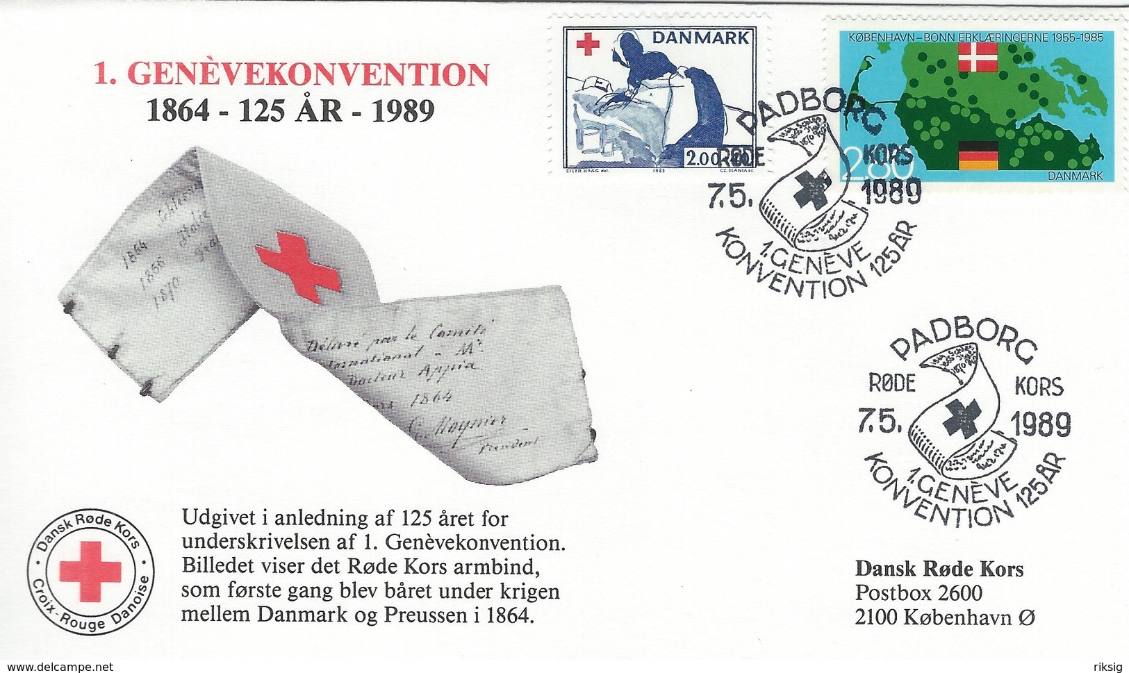 Red Cross  Denmark - Special Cover.  H-1447 - Red Cross