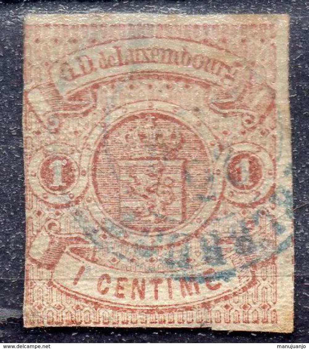 LUXEMBOURG ! Timbre Ancien De 1865 N°16 - 1859-1880 Armoiries