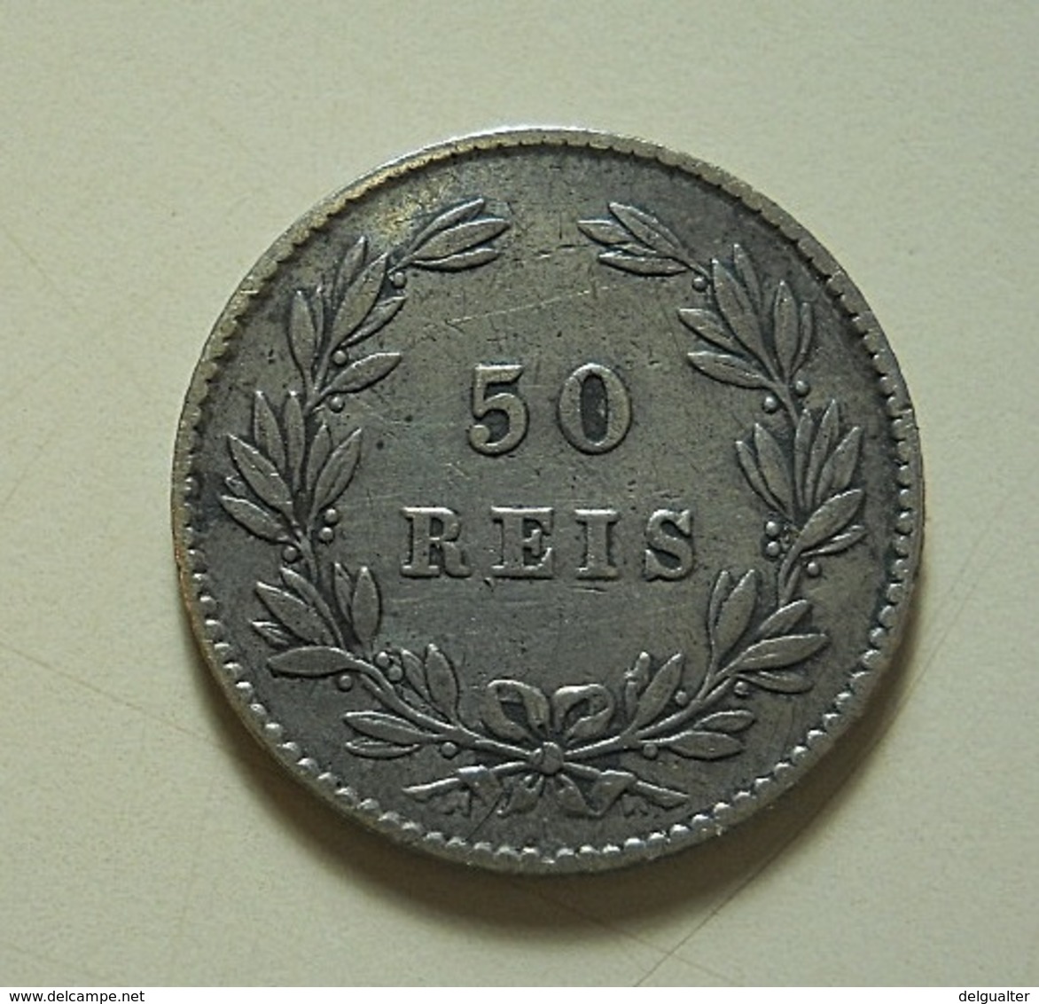 Portugal 50 Reis 1863 Silver - Portugal