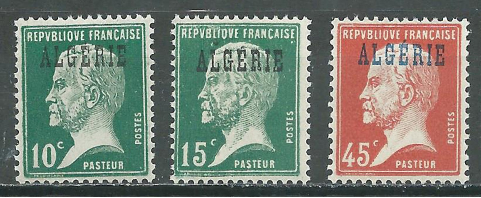 Algérie YT N°9-11-22 Pasteur Neuf ** - Neufs