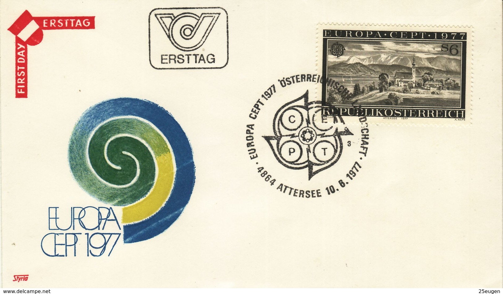 AUSTRIA  1977 EUROPA CEPT FDC - 1977